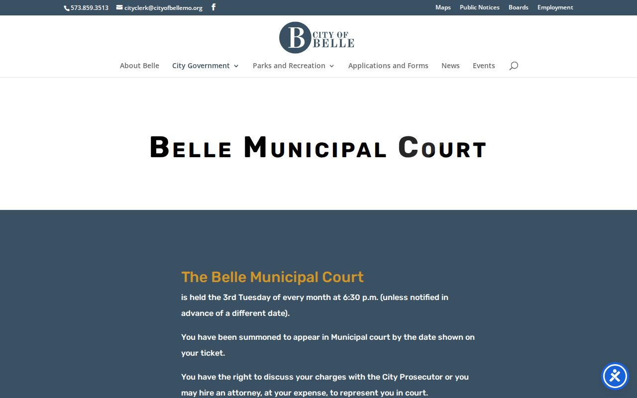 Maries County Belle court docket municipal court information