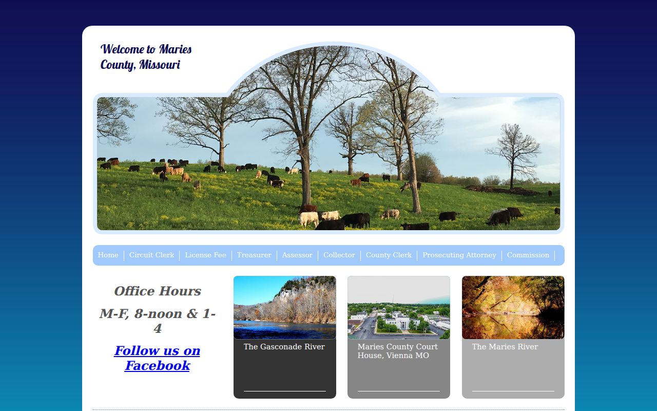 Maries County court docket courthouse exterior and location page